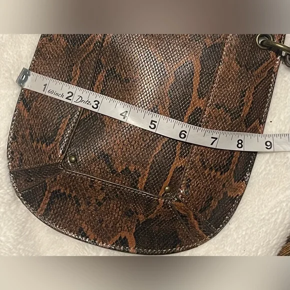 Time and Tru animal print women’s small Brown Crossbody Bag - Picture 6 of 14